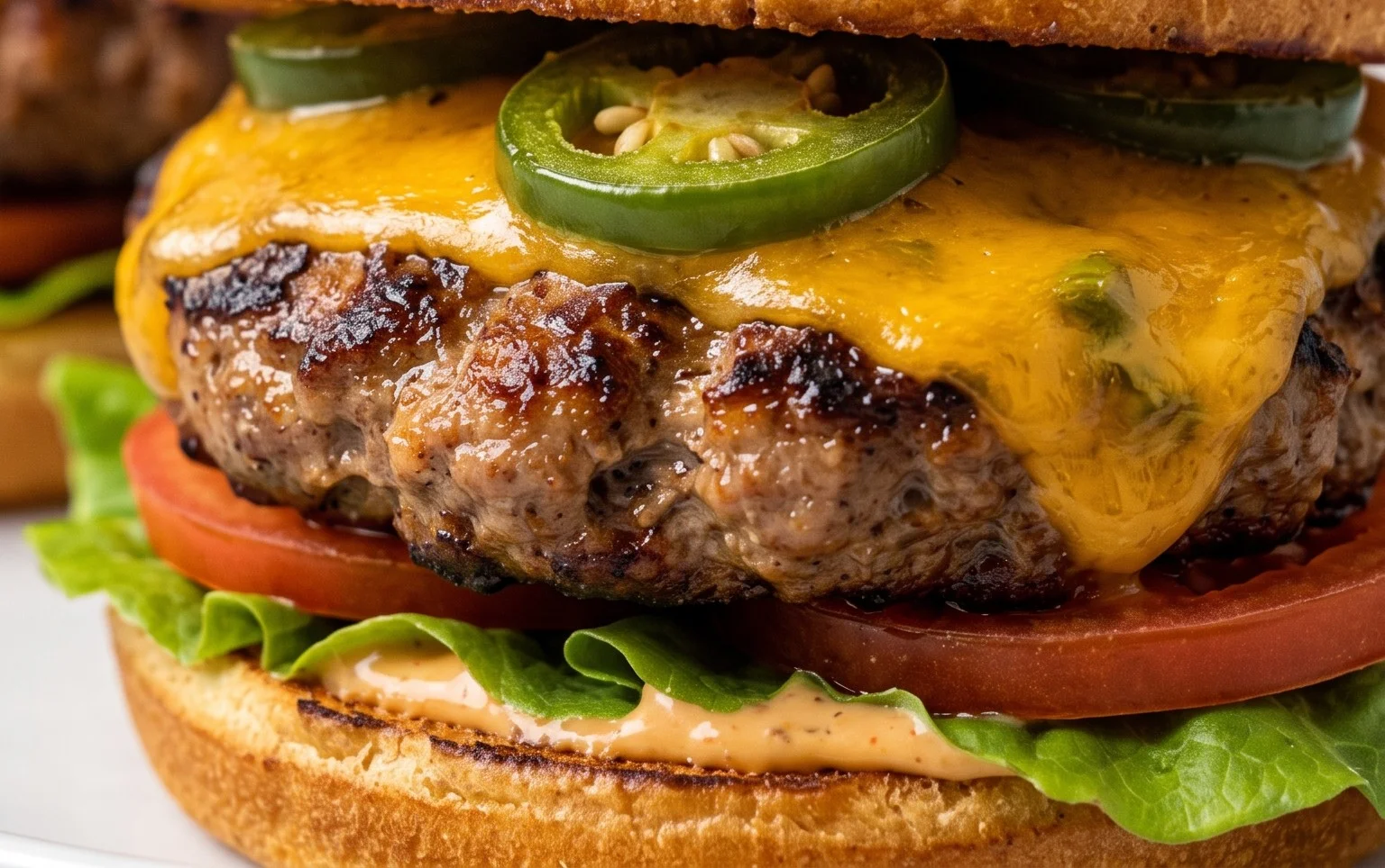 Jalapeno Cheddar Burgers (Turkey or Beef)